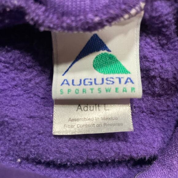 LSU Tigers Sweatshirt Mens Large Purple Hoodie Performance Football NCAA - Picture 7 of 8